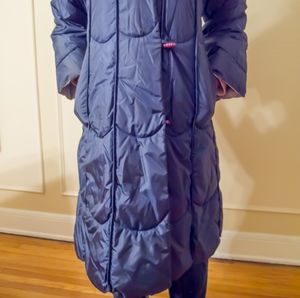 Vintage reversible down puffer coat